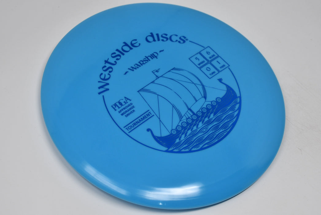 Buy Blue Westside Tournament Warship Midrange Disc Golf Disc (Frisbee Golf Disc) at Skybreed Discs Online Store