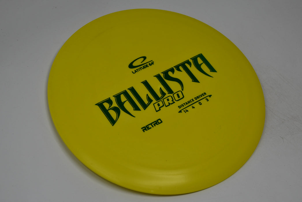 Buy Yellow Latitude 64 Retro Ballista Pro Distance Driver Disc Golf Disc (Frisbee Golf Disc) at Skybreed Discs Online Store