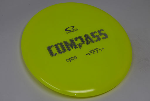 Buy Yellow Latitude 64 Opto Compass Midrange Disc Golf Disc (Frisbee Golf Disc) at Skybreed Discs Online Store