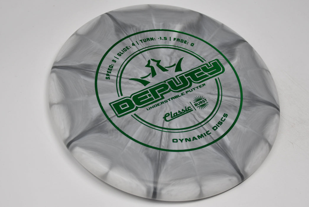 Buy Gray Dynamic Classic Burst Deputy Putt and Approach Disc Golf Disc (Frisbee Golf Disc) at Skybreed Discs Online Store