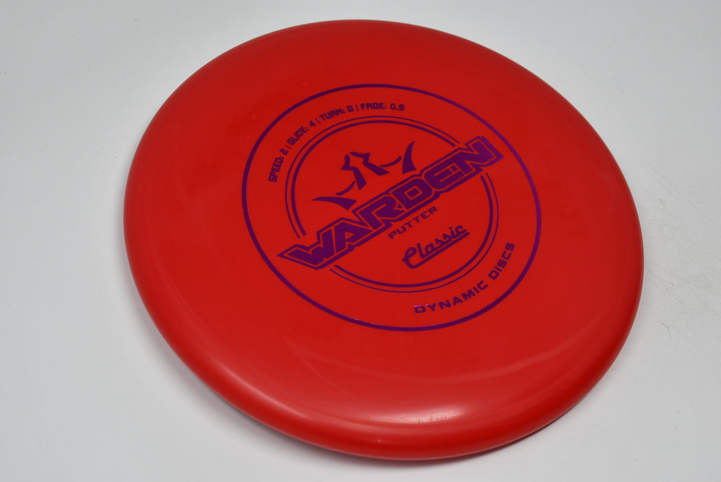 Buy Red Dynamic Classic Warden Putt and Approach Disc Golf Disc (Frisbee Golf Disc) at Skybreed Discs Online Store