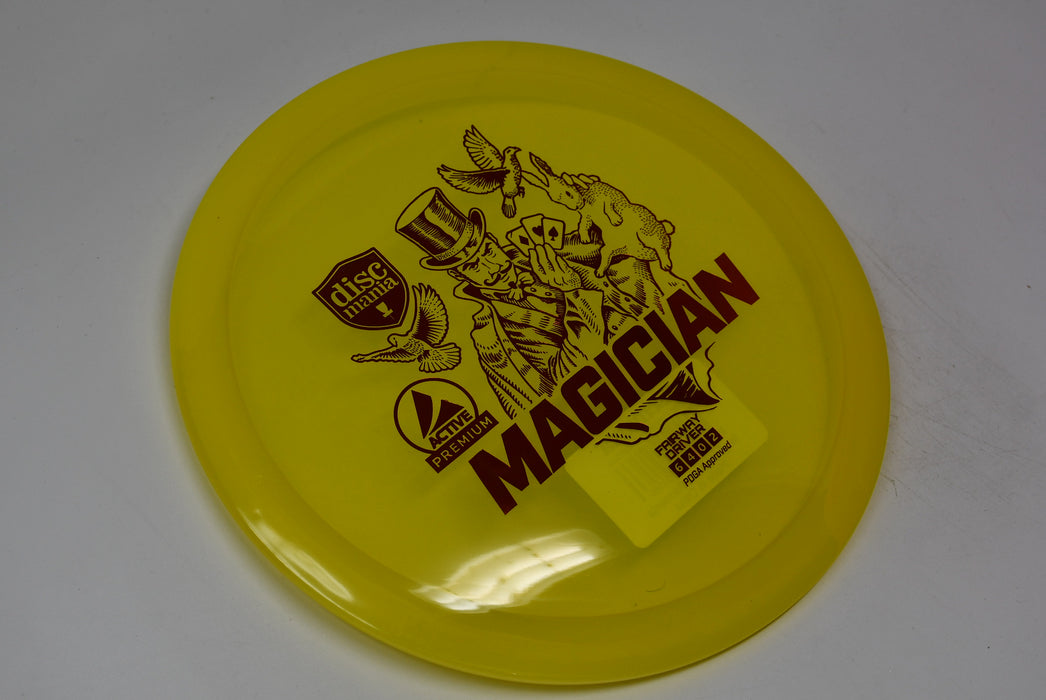 Buy Yellow Discmania Active Premium Magician Fairway Driver Disc Golf Disc (Frisbee Golf Disc) at Skybreed Discs Online Store