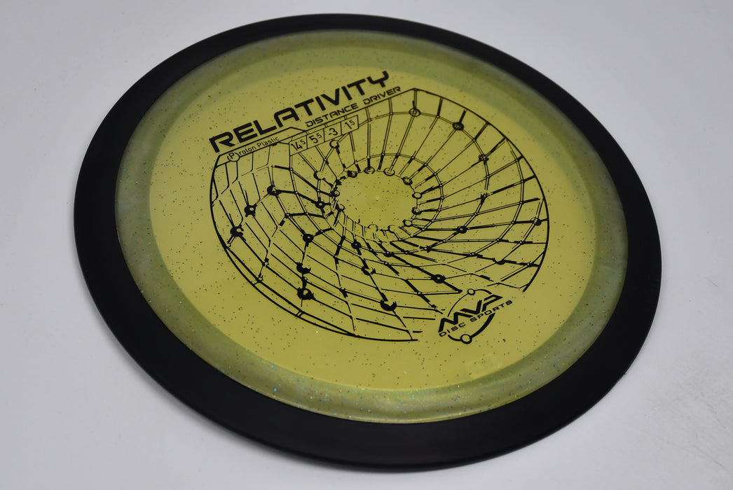 Buy Yellow MVP Proton Relativity Distance Driver Disc Golf Disc (Frisbee Golf Disc) at Skybreed Discs Online Store
