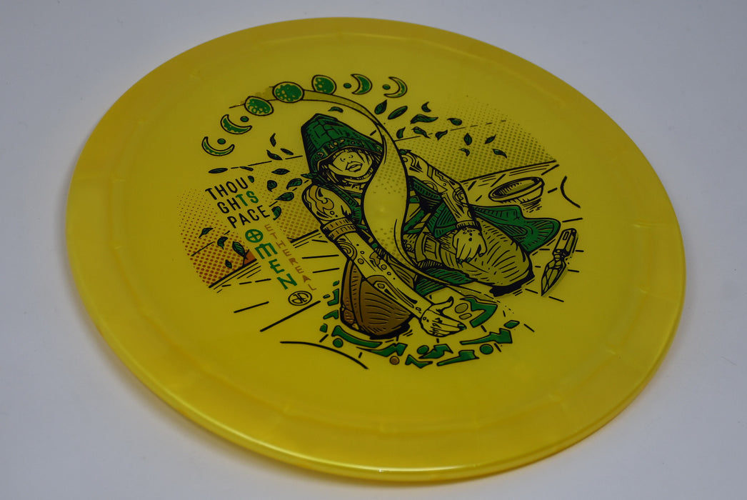 Buy Yellow Thought Space Ethereal Omen Distance Driver Disc Golf Disc (Frisbee Golf Disc) at Skybreed Discs Online Store