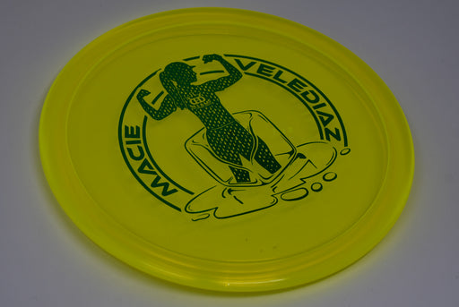 Buy Yellow Dynamic Lucid Ice Justice Macie Velediaz Team Series Midrange Disc Golf Disc (Frisbee Golf Disc) at Skybreed Discs Online Store