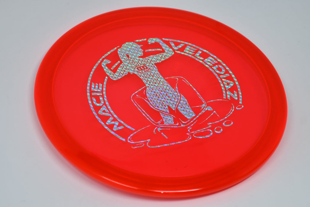 Buy Red Dynamic Lucid Ice Justice Macie Velediaz Team Series Midrange Disc Golf Disc (Frisbee Golf Disc) at Skybreed Discs Online Store