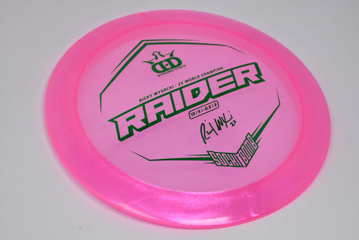 Buy Pink Dynamic Lucid Ice Glimmer Raider Ricky Wysocki 2x Signature Distance Driver Disc Golf Disc (Frisbee Golf Disc) at Skybreed Discs Online Store