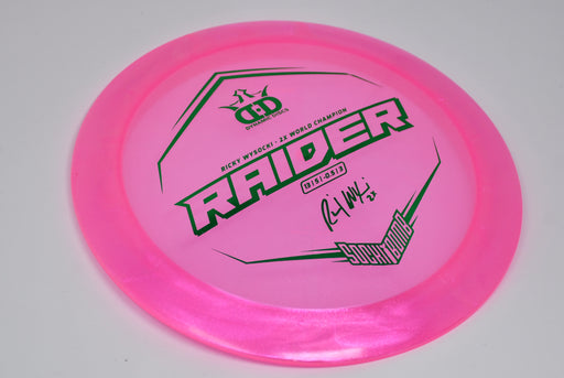 Buy Pink Dynamic Lucid Ice Glimmer Raider Ricky Wysocki 2x Signature Distance Driver Disc Golf Disc (Frisbee Golf Disc) at Skybreed Discs Online Store