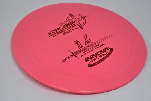Buy Pink Innova Star Xcaliber Nate Sexton Signature Distance Driver Disc Golf Disc (Frisbee Golf Disc) at Skybreed Discs Online Store